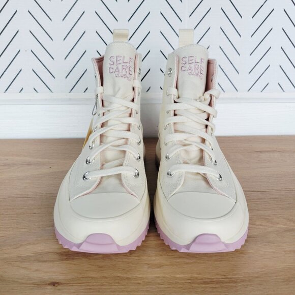 ⭐Converse Run Star Hike Hi Sz 5.5 Men Shoes Snekers Self Care Club Beige A08217C - Picture 3 of 11